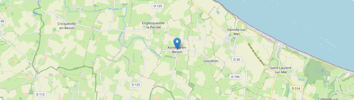 Asnières-en-Bessin - Carte