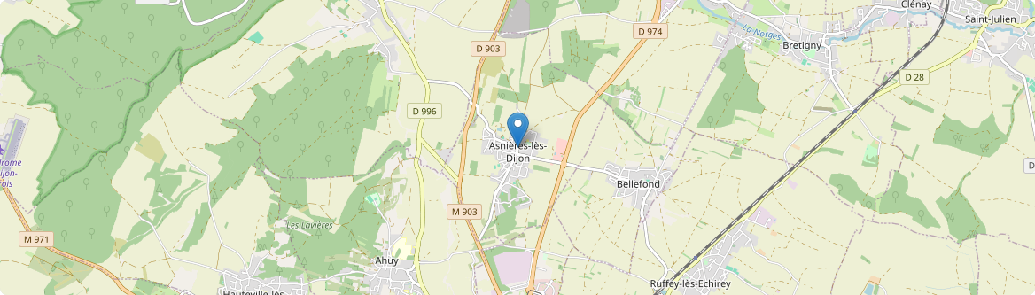Asnières-lès-Dijon - Carte