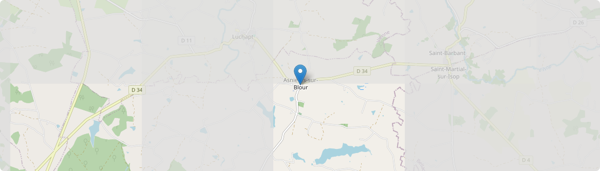 Asnières-sur-Blour - Carte