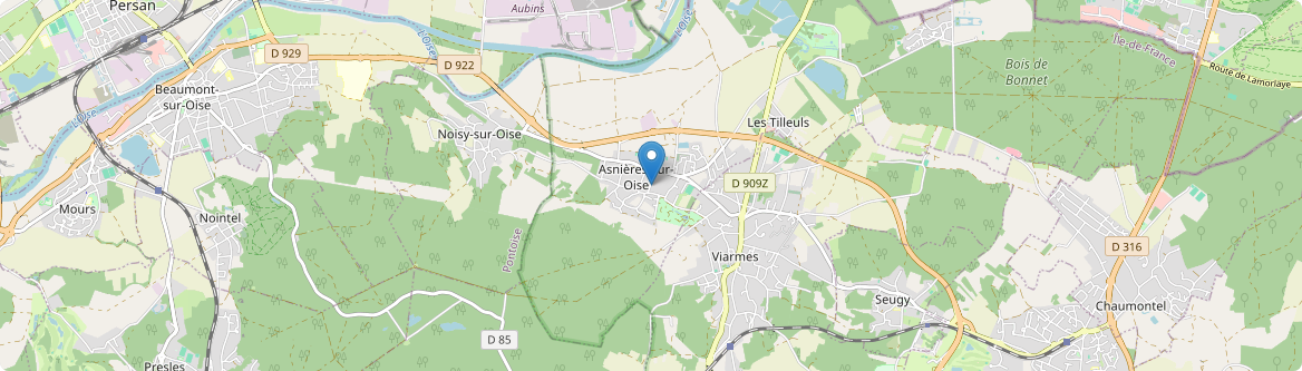 Asnières-sur-Oise - Carte