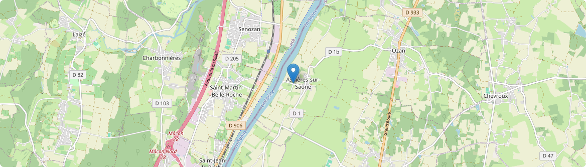 Asnières-sur-Saône - Carte