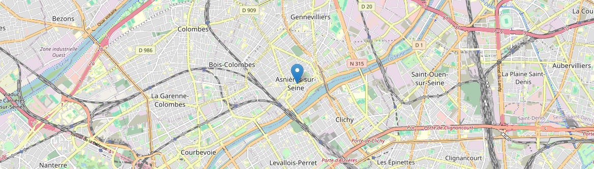 Asnières-sur-Seine - Carte