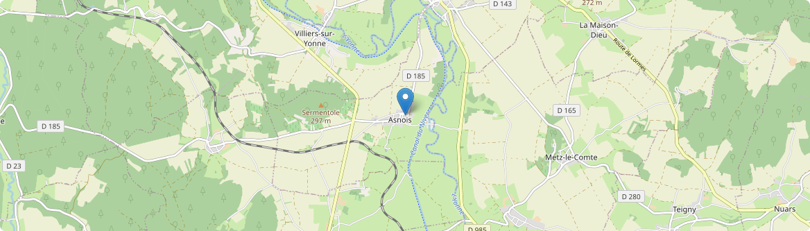 Asnois - Carte