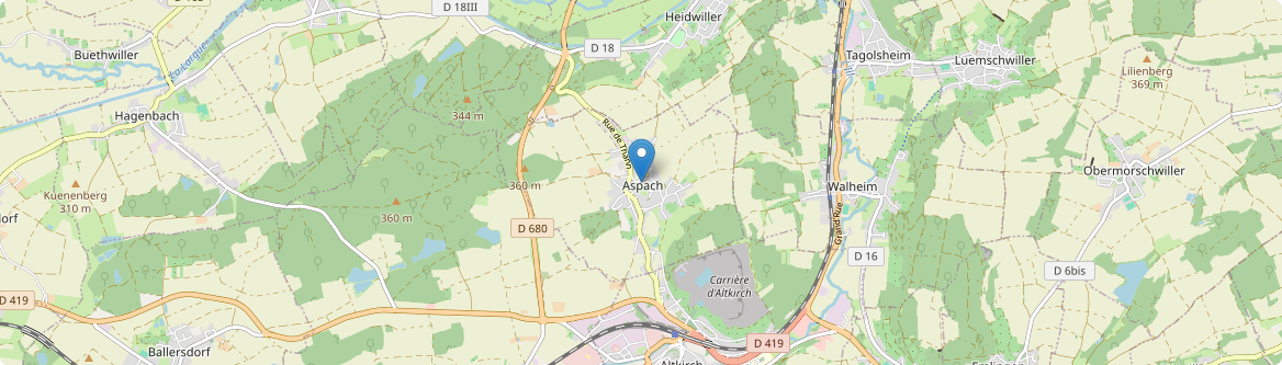 Aspach - Carte