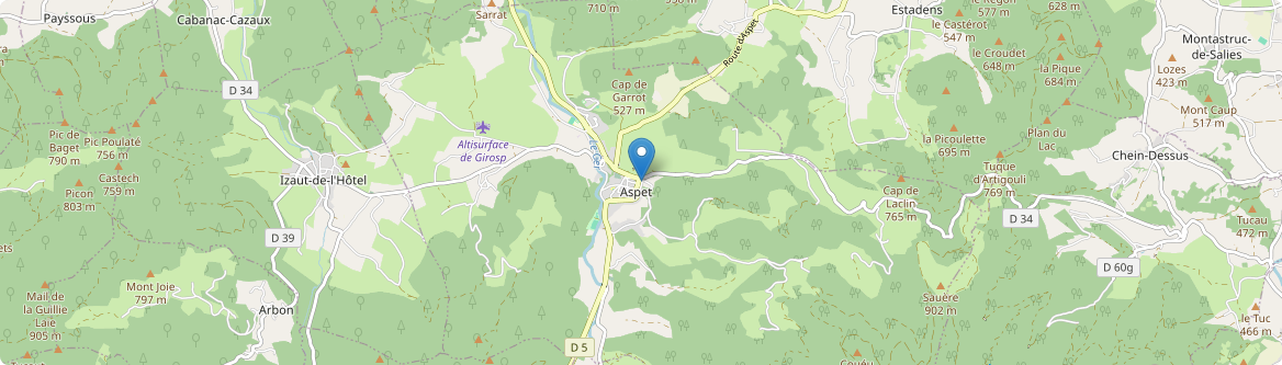 Aspet - Carte
