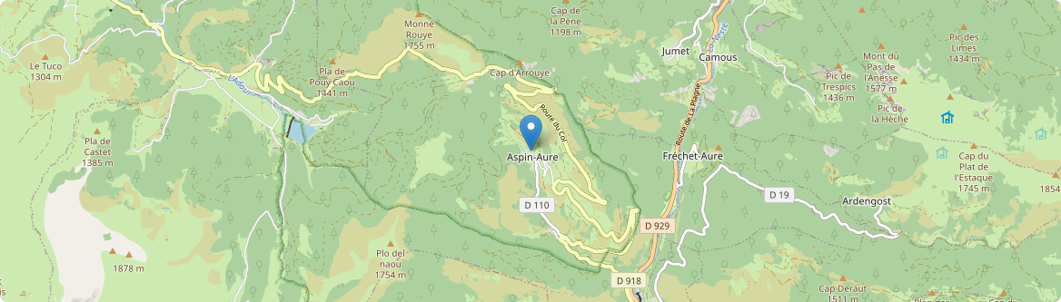 Aspin-Aure - Carte