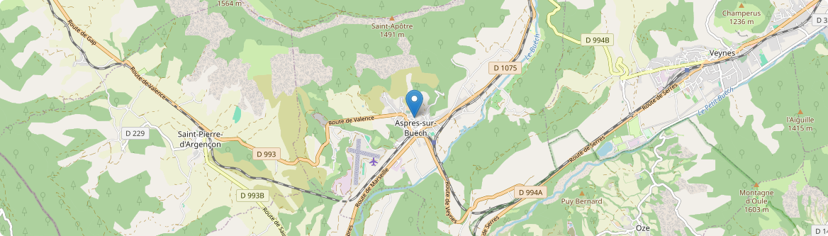 Aspres-sur-Buëch - Carte