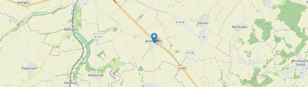 Assainvillers - Carte