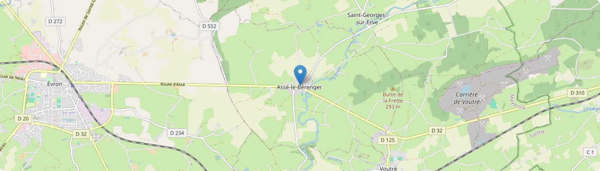 Assé-le-Bérenger - Carte