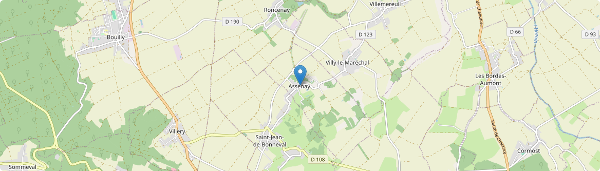 Assenay - Carte