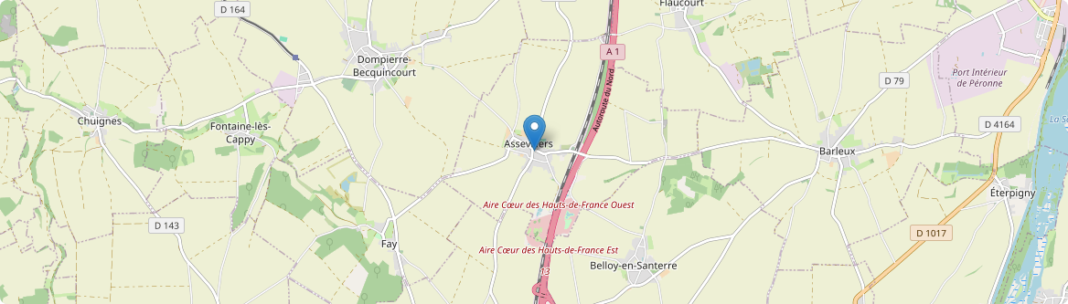 Assevillers - Carte