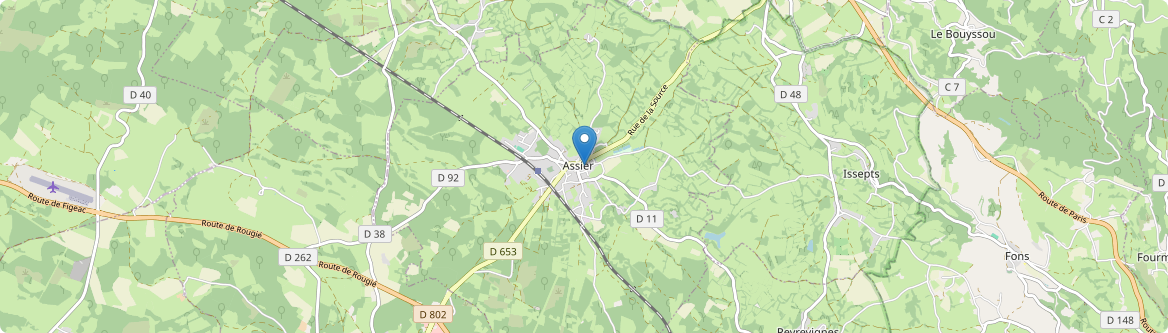 Assier - Carte