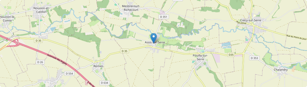 Assis-sur-Serre - Carte