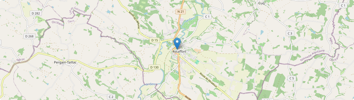 Astaffort - Carte