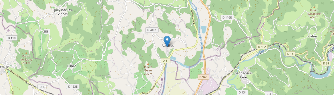 Astaillac - Carte