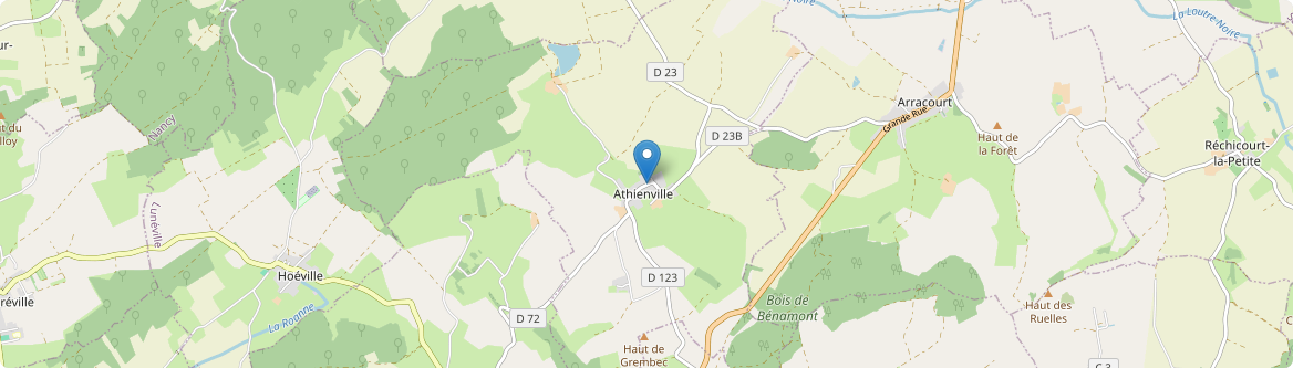 Athienville - Carte