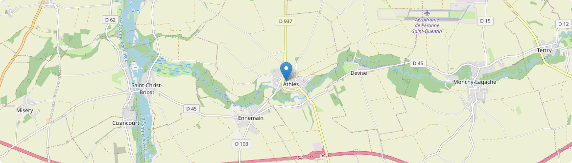 Athies - Carte
