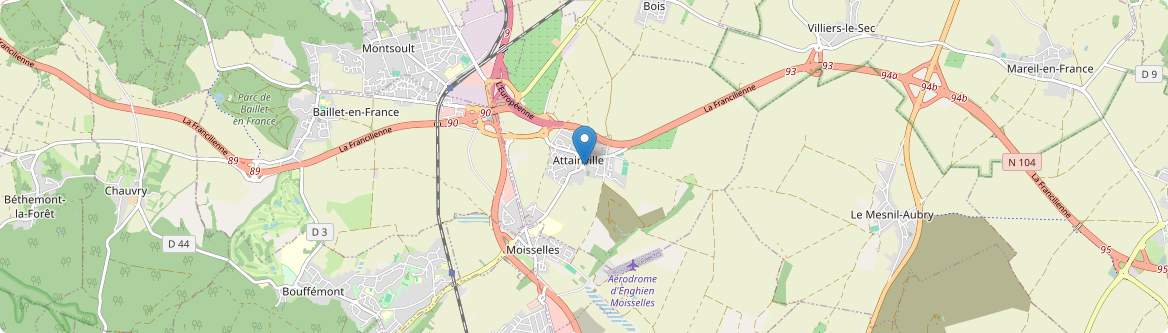 Attainville - Carte