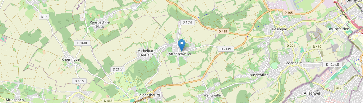 Attenschwiller - Carte