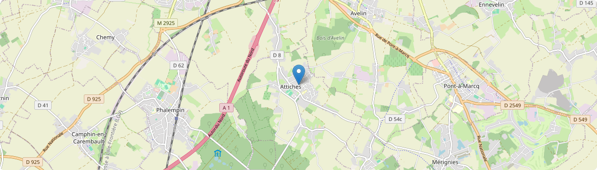 Attiches - Carte