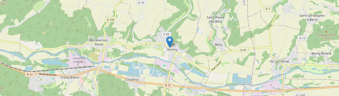 Attichy - Carte