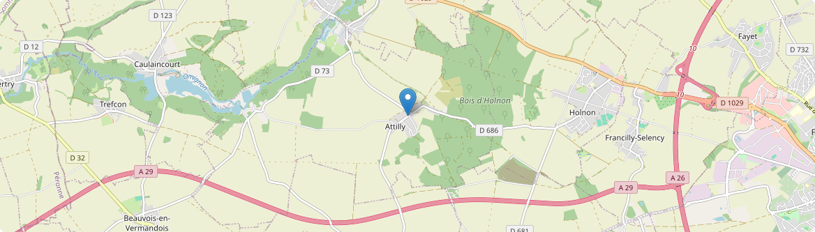 Attilly - Carte