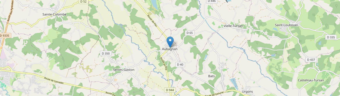 Aubagnan - Carte