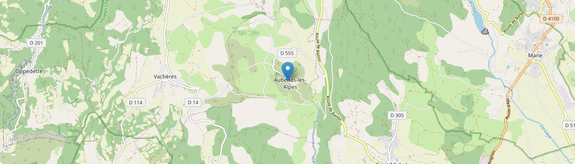 Aubenas-les-Alpes - Carte