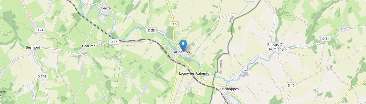 Aubenton - Carte