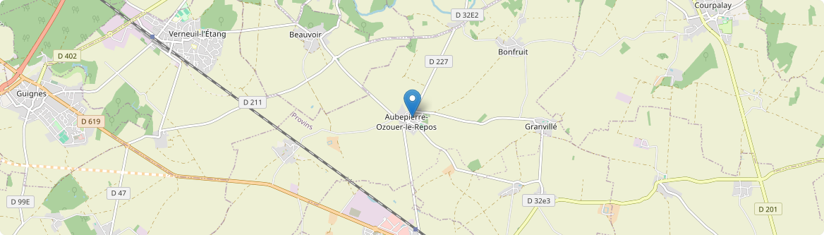 Aubepierre-Ozouer-le-Repos - Carte