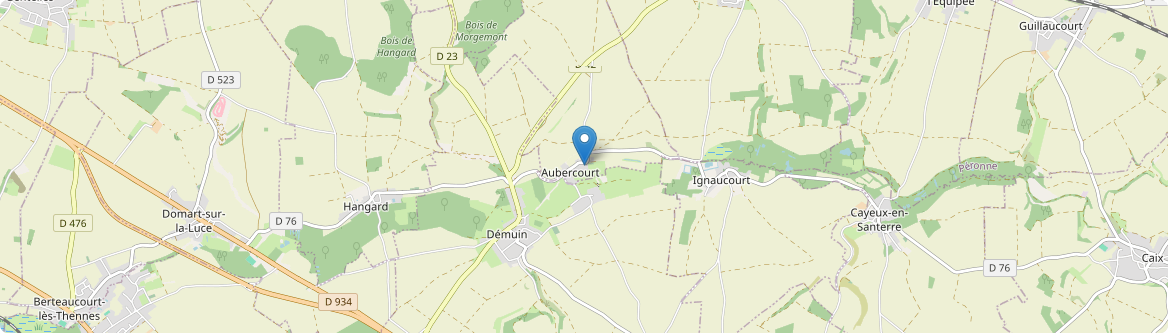 Aubercourt - Carte