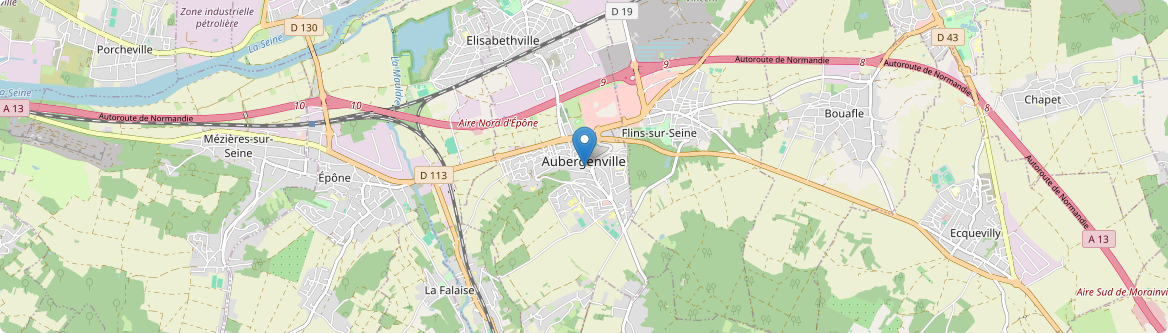 Aubergenville - Carte