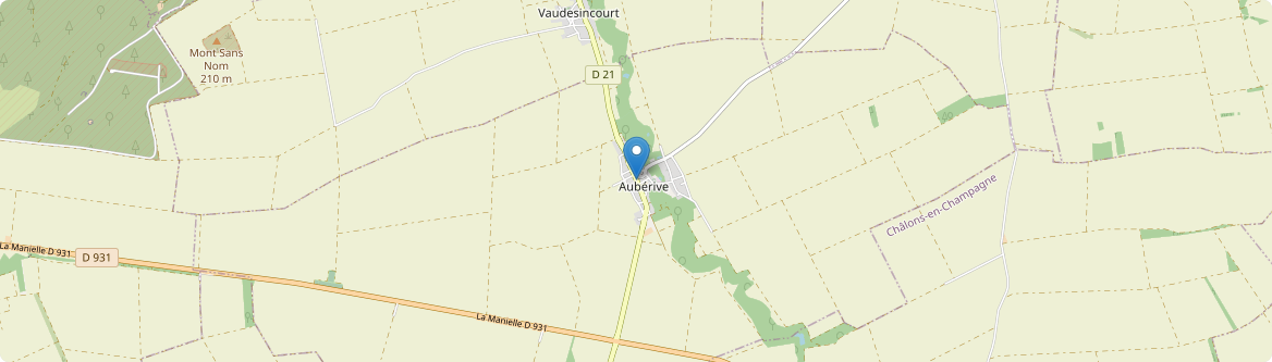 Aubérive - Carte