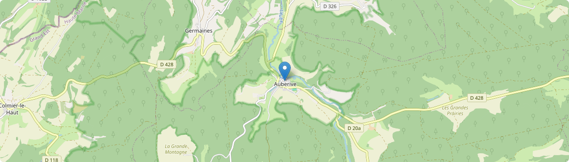 Auberive - Carte