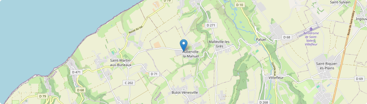 Auberville-la-Manuel - Carte