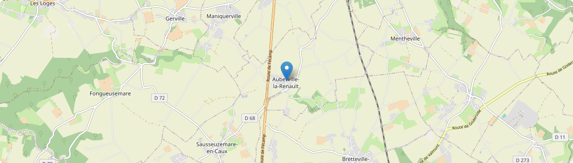 Auberville-la-Renault - Carte
