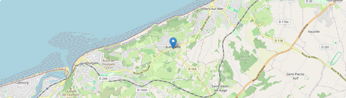 Auberville - Carte