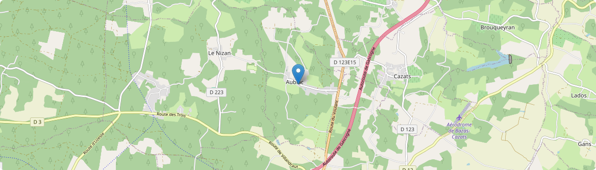 Aubiac - Carte
