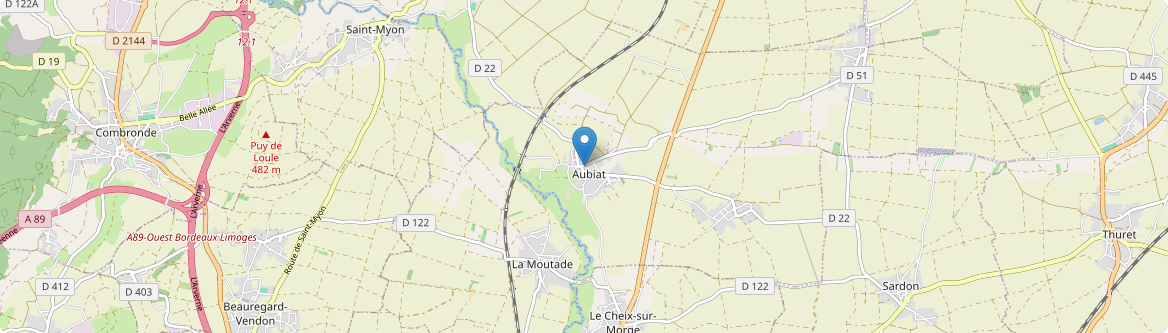 Aubiat - Carte