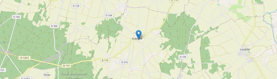 Aubigné - Carte