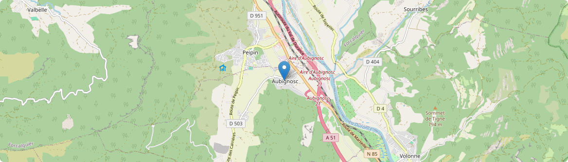 Aubignosc - Carte