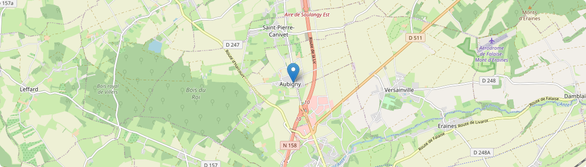 Aubigny - Carte