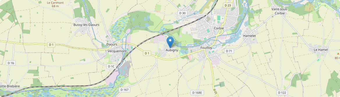 Aubigny - Carte