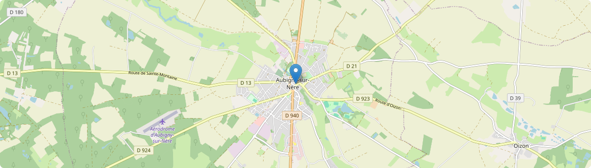 Aubigny-sur-Nère - Carte