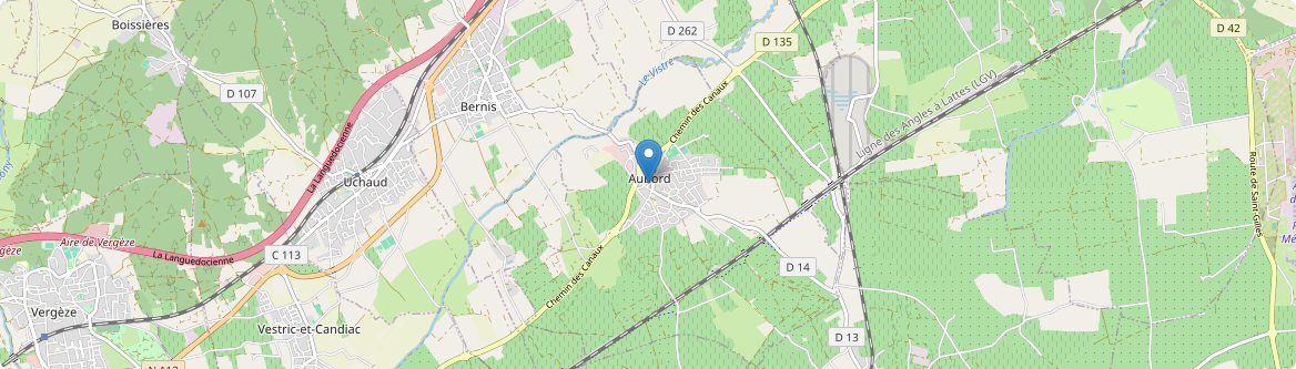 Aubord - Carte