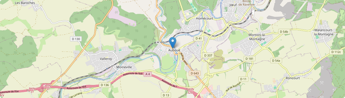 Auboué - Carte