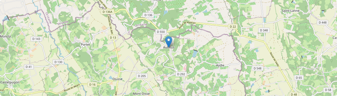 Aubous - Carte