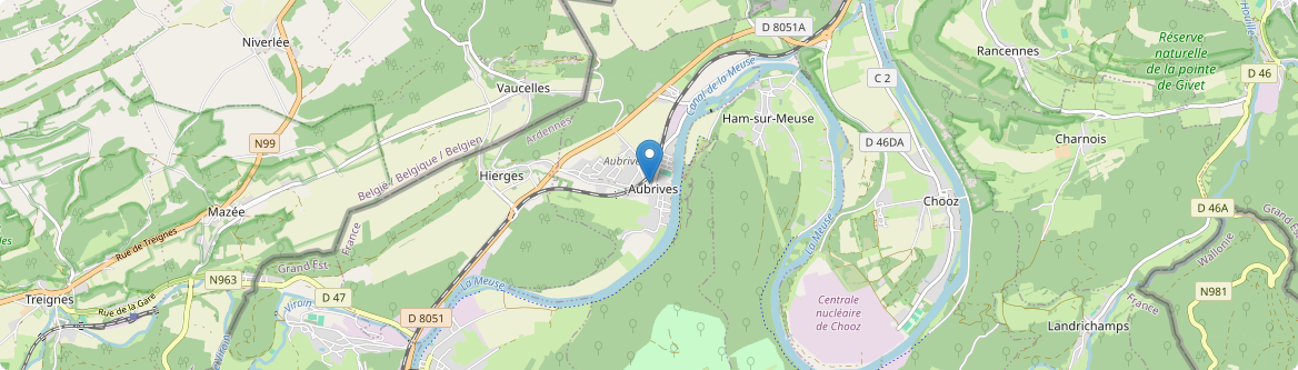 Aubrives - Carte