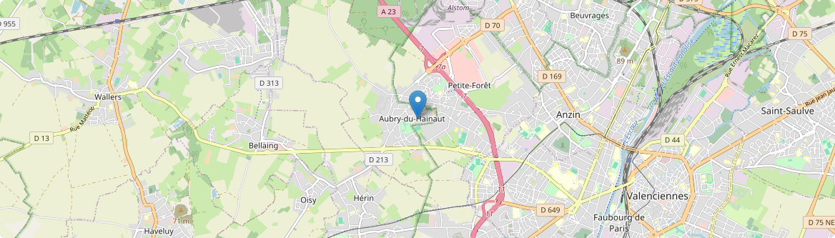 Aubry-du-Hainaut - Carte