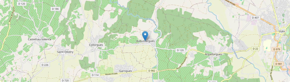 Aubussargues - Carte